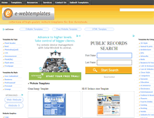 Tablet Screenshot of e-webtemplates.com